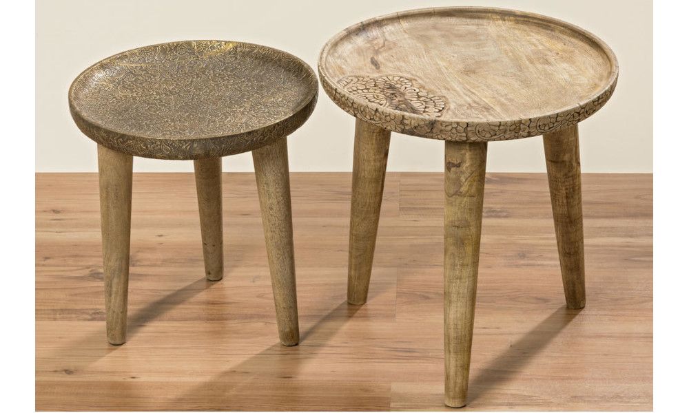 ΤΡΑΠΕΖΑΚΙΑ ΞΥΛΙΝΑ S/2 (8197400) H40-46 CM