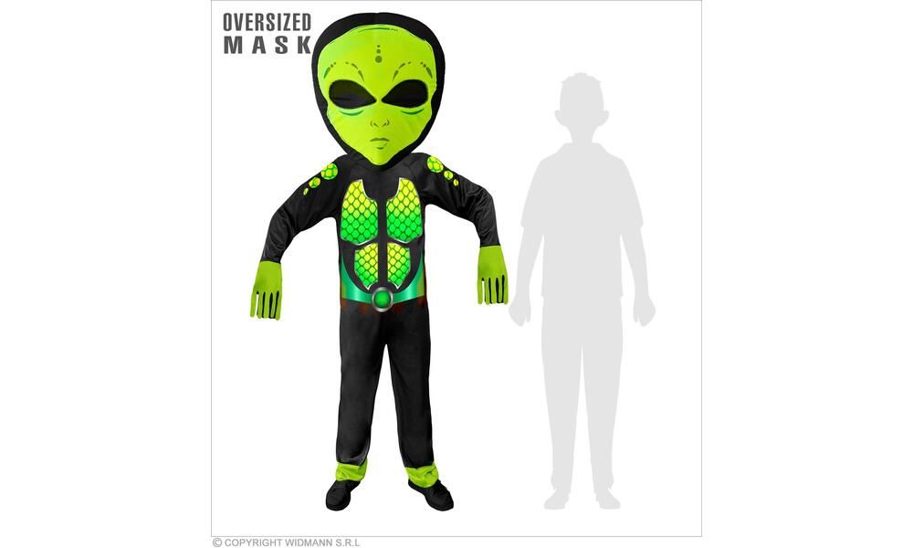 SPACE ALIEN overalls oversized mask