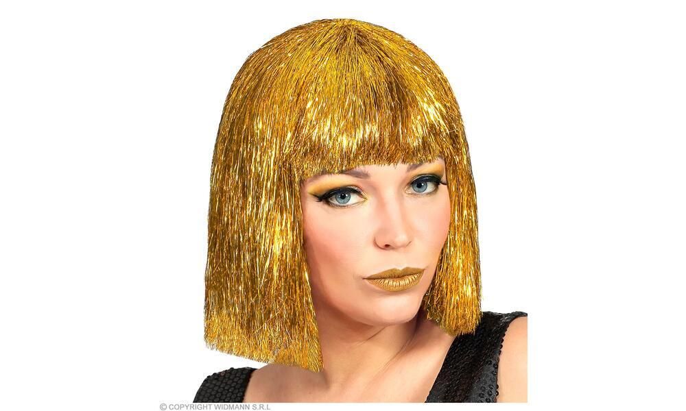 GOLD GLITZY VEGAS WIG in box