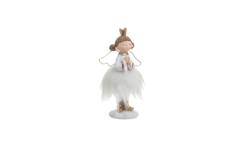 RESIN ANGEL WHITE/GOLDEN 9Χ5Χ17