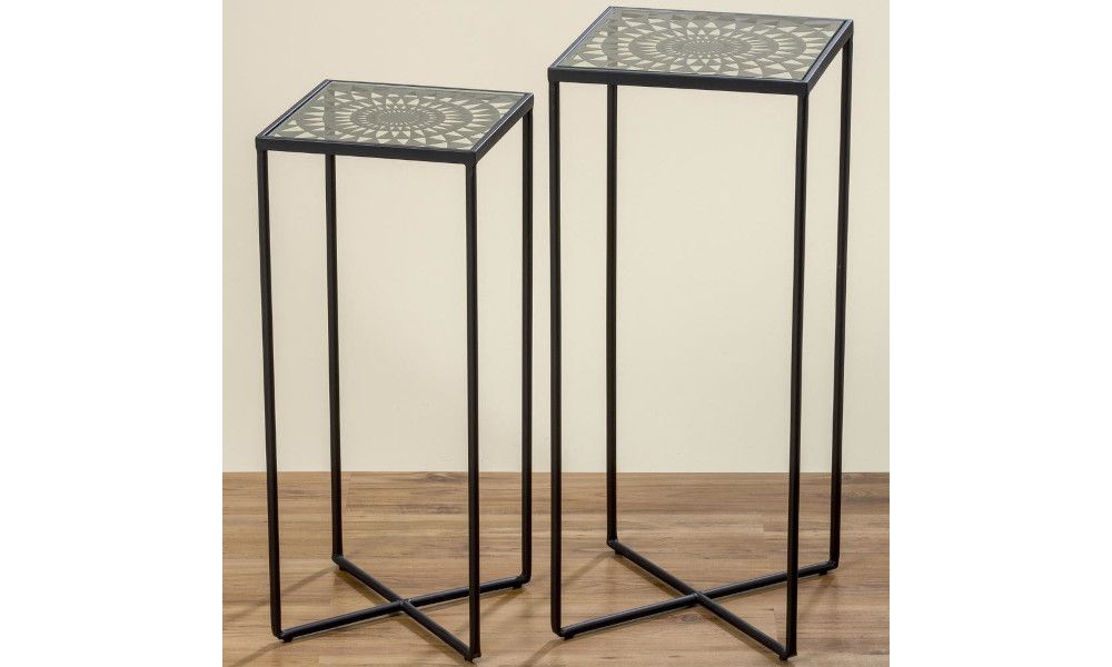 ΤΡΑΠΕΖΙ S/2 (1002521) Η80-90 CM ΜΑΥΡΟ