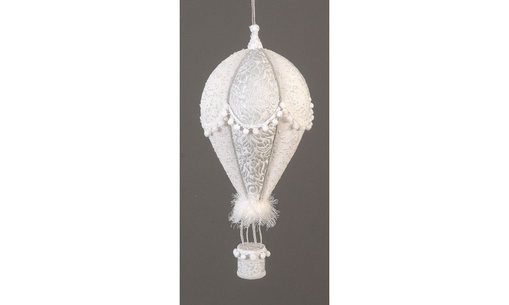 1/2 - 100cm white hanging fire balloon