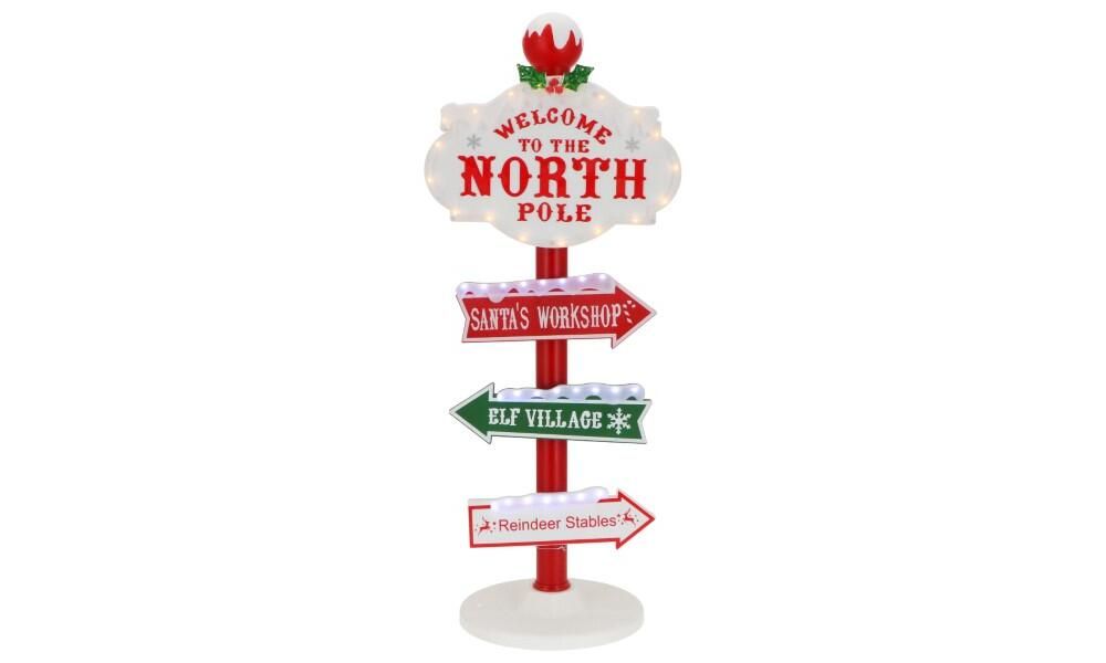 ΣΗΜΑΝΣΗ North Pole LED ΜΟΥΣΙΚΗ Adaptor incl. 29,6x29,6x95cm