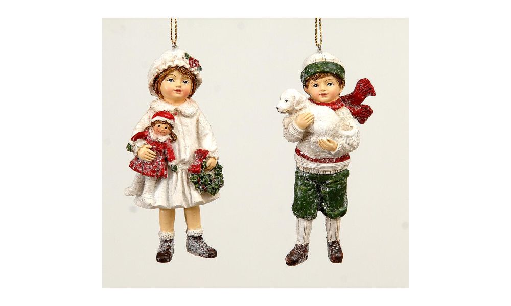 16/144-2Asst 11,5cm kids ornament