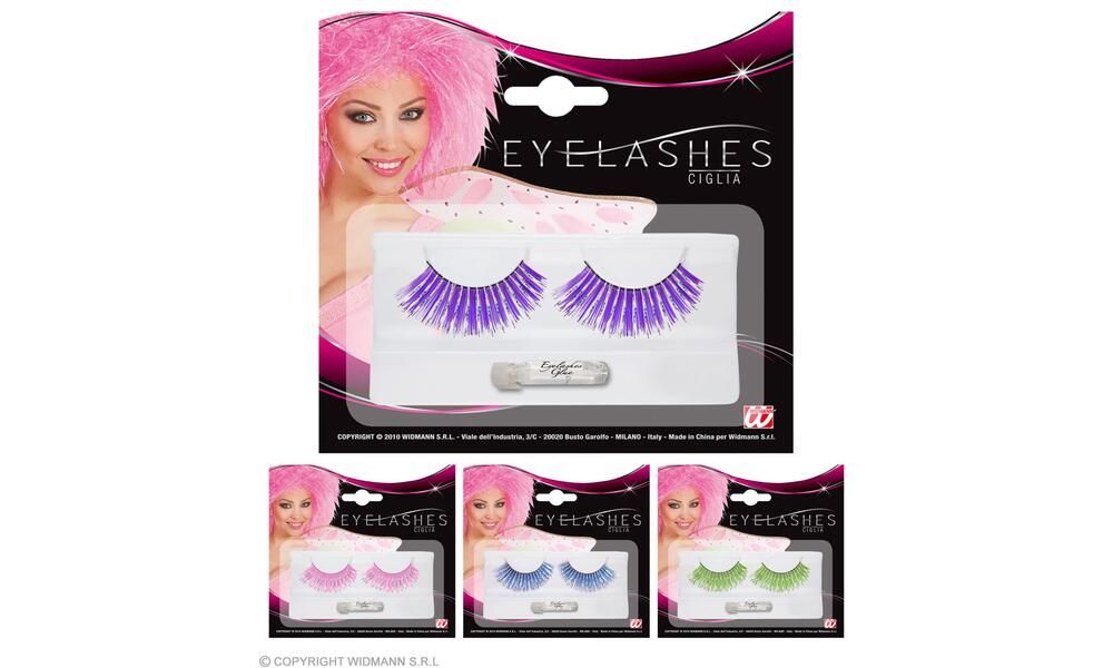 HOLOGRAPHIC FASHION EYELASHES with glue tube 4 co