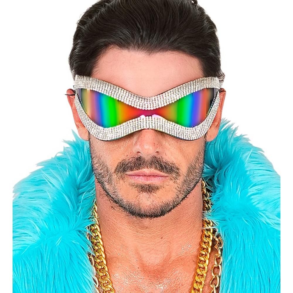 GLASSES STRASS OVERSIZED MULTICOLOR LENSES