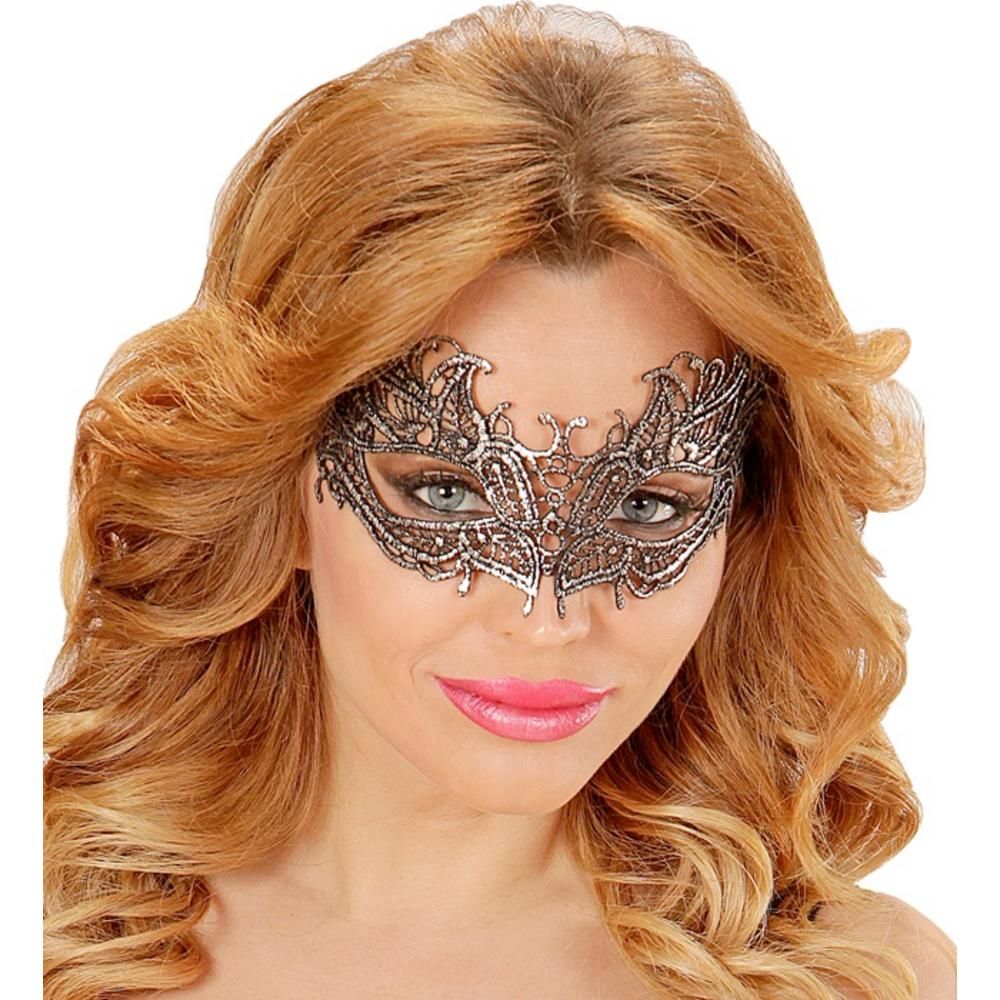 ANTIQUE SILVER LACE EYEMASK