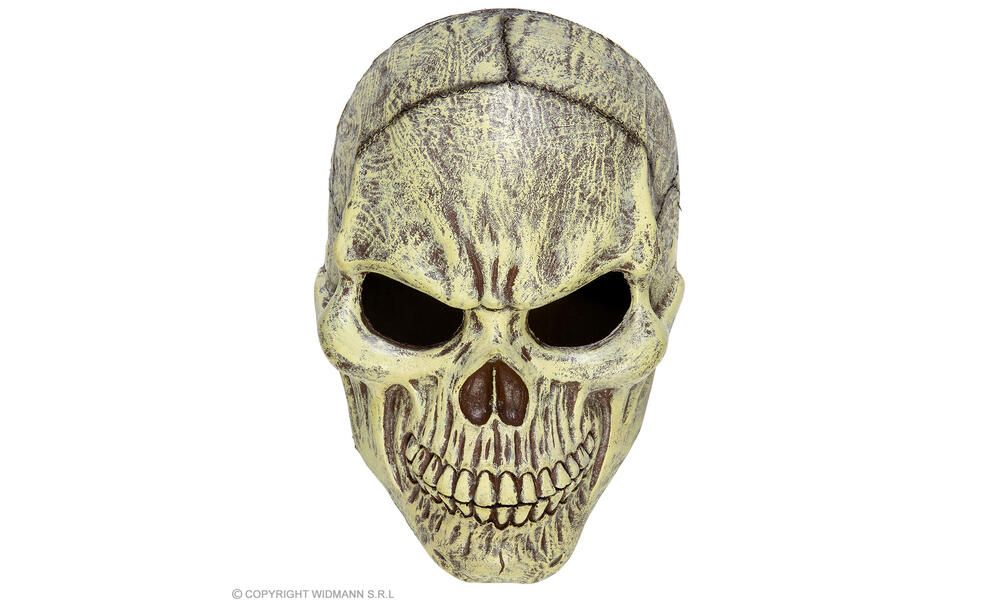 SKULL HALF FACE FOAM LATEX MASK