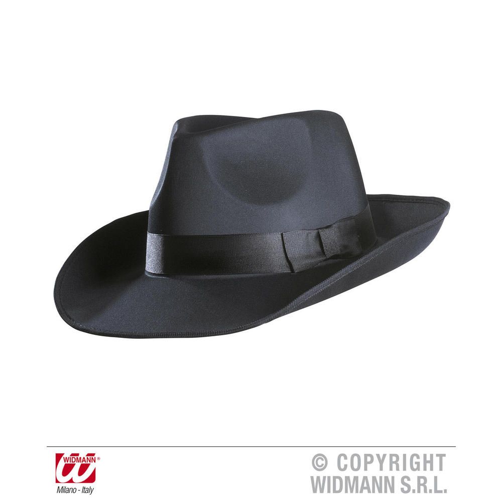 SATIN CHARACTER HAT black