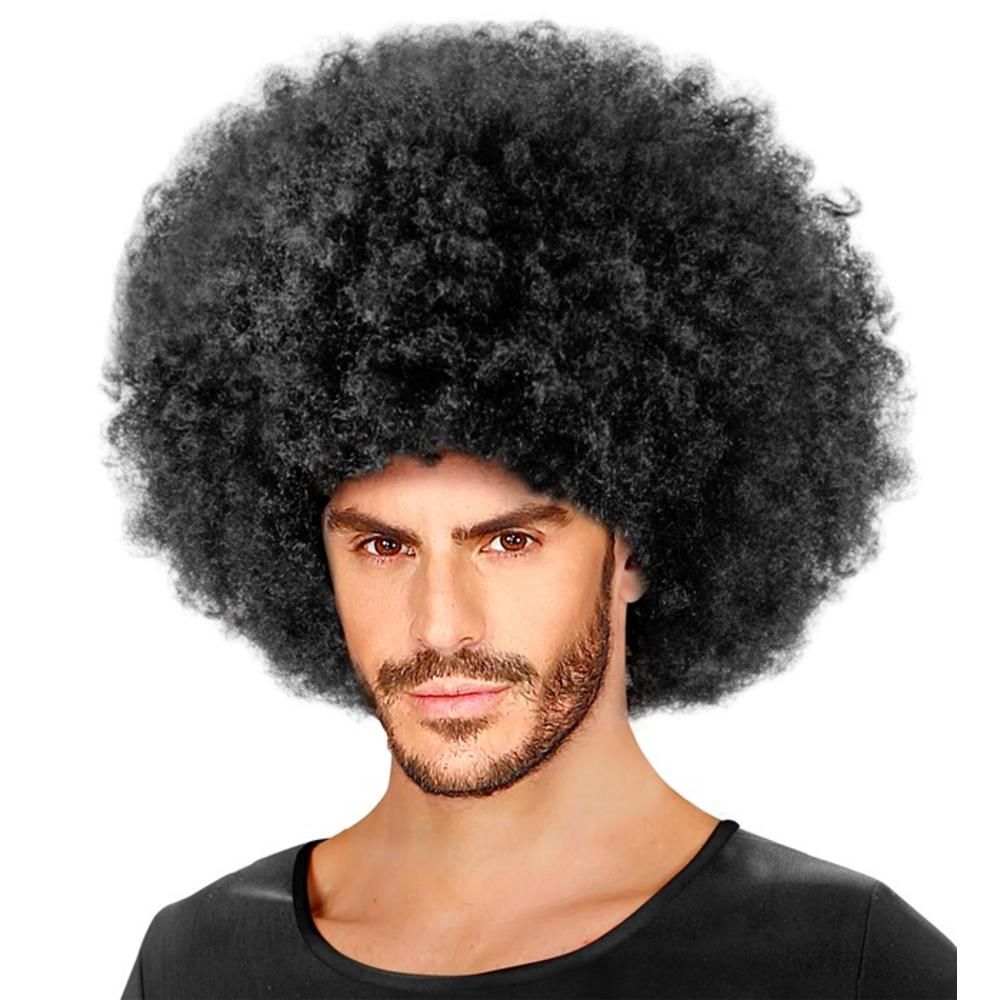 BLACK JIMMY OVERSIZED WIG in polybag
