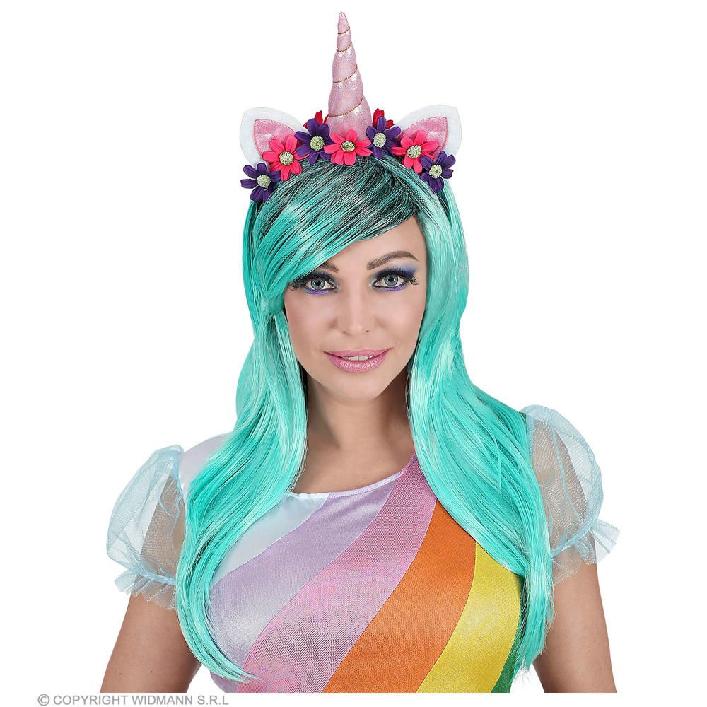 FANTASY UNICORN WIG & HEADBAND in box