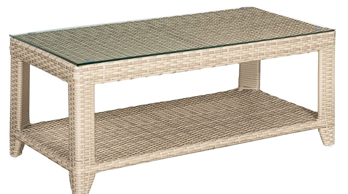 Rattan Βοηθητικό Τραπεζάκι (Coffee Table) 100 x 50 x 42(h)cm