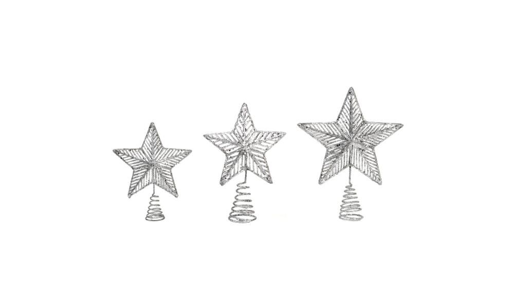 12/72-30cm sliver star tree top