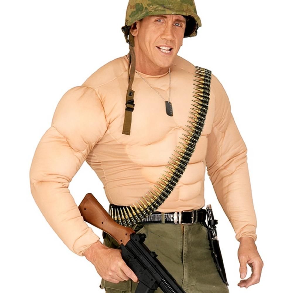 REALISTIC BULLET BELTS FOR CHEST (96 bullets)