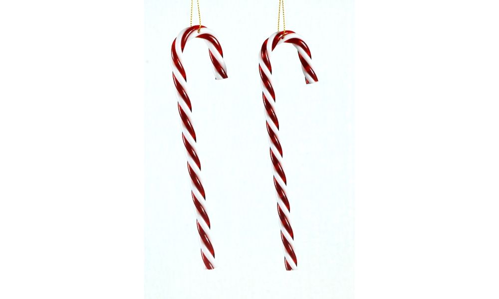 12/288- 18cm cane ornament (set/2) 36-288