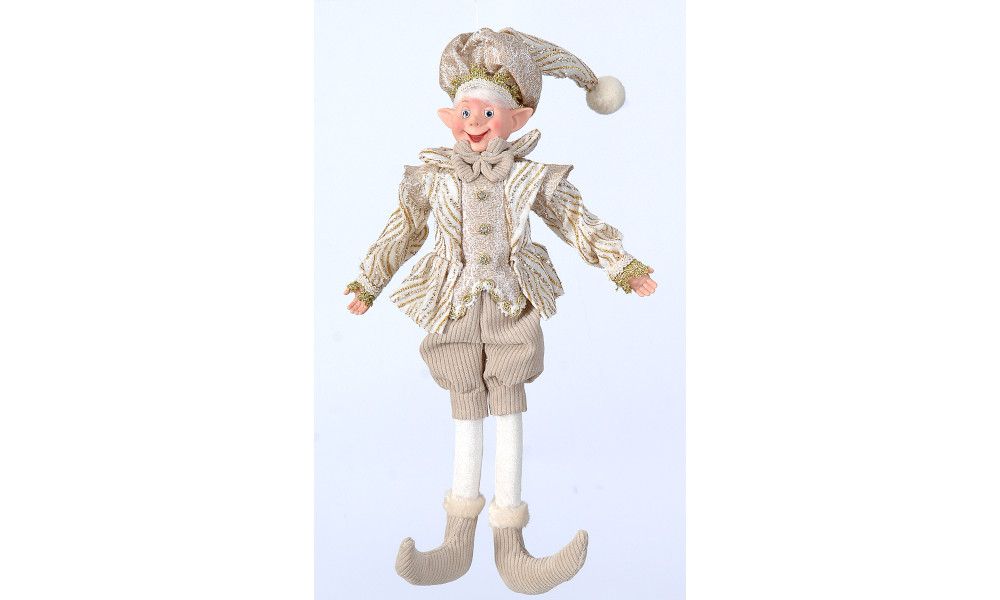 4/36-46cm Posable ivory/gold elf