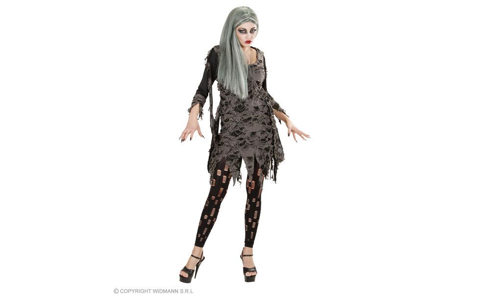 "LIVING DEAD" (tattered dress. tattered leggings)