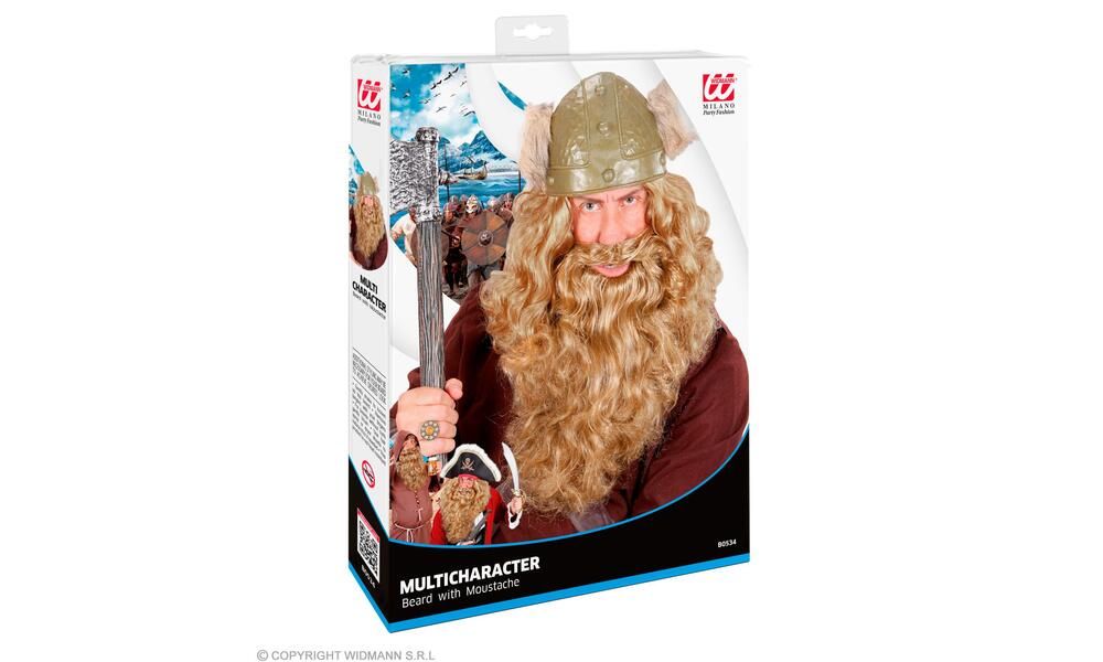 BLOND MULTICHARACTER BEARD in box