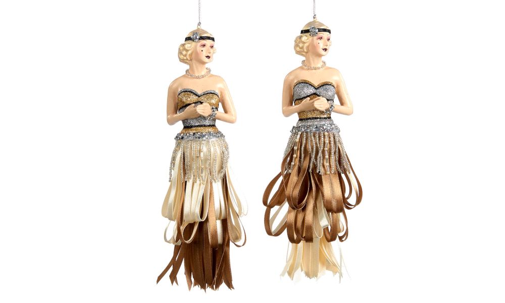 GATSBY TASSEL LADY ORN ASS/2 GLD 23,5CM