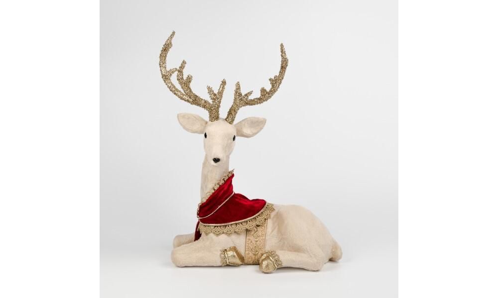 1/6-51cm Lying natural color deer