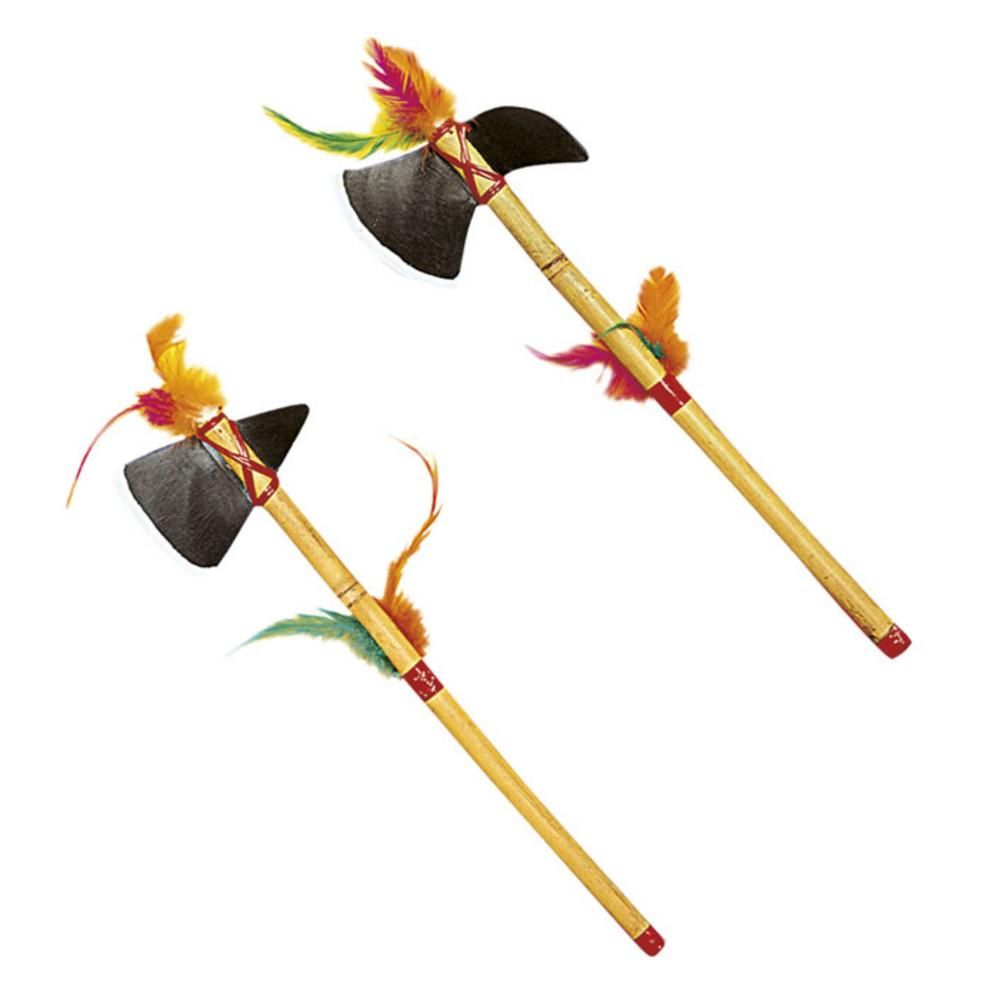 Set of  2 NATIVE INDIAN WEAPONS  2 styles ass. - 37 cm