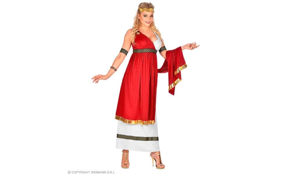 ROMAN EMPRESS dress with drape armbands laurel wre