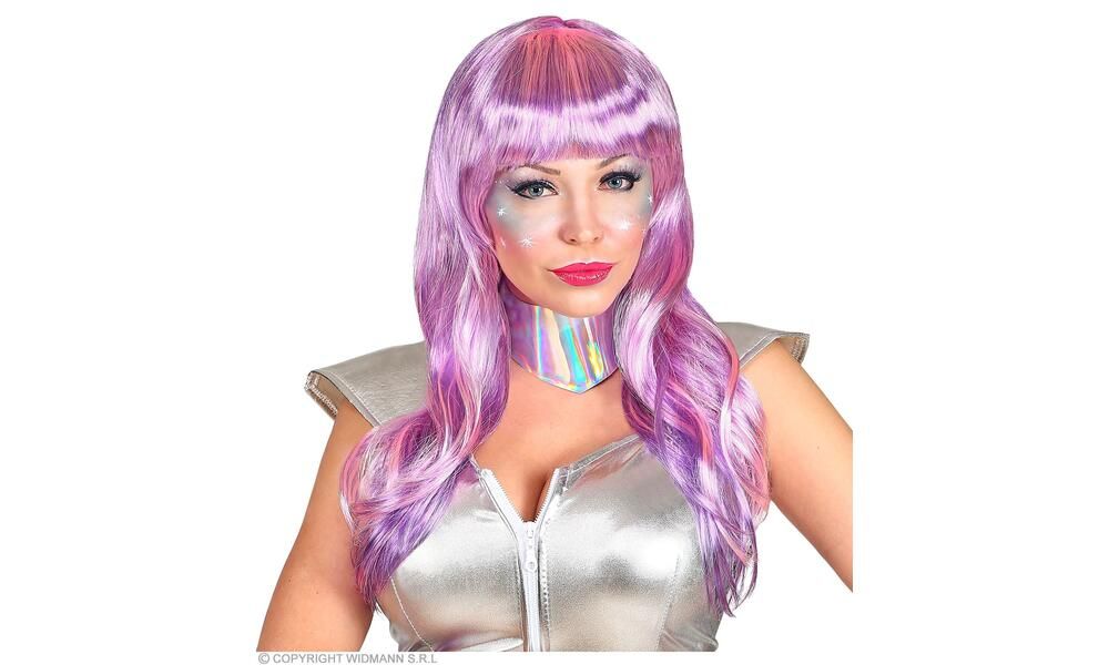 SPACE GIRL WIG WITH COLLAR in box