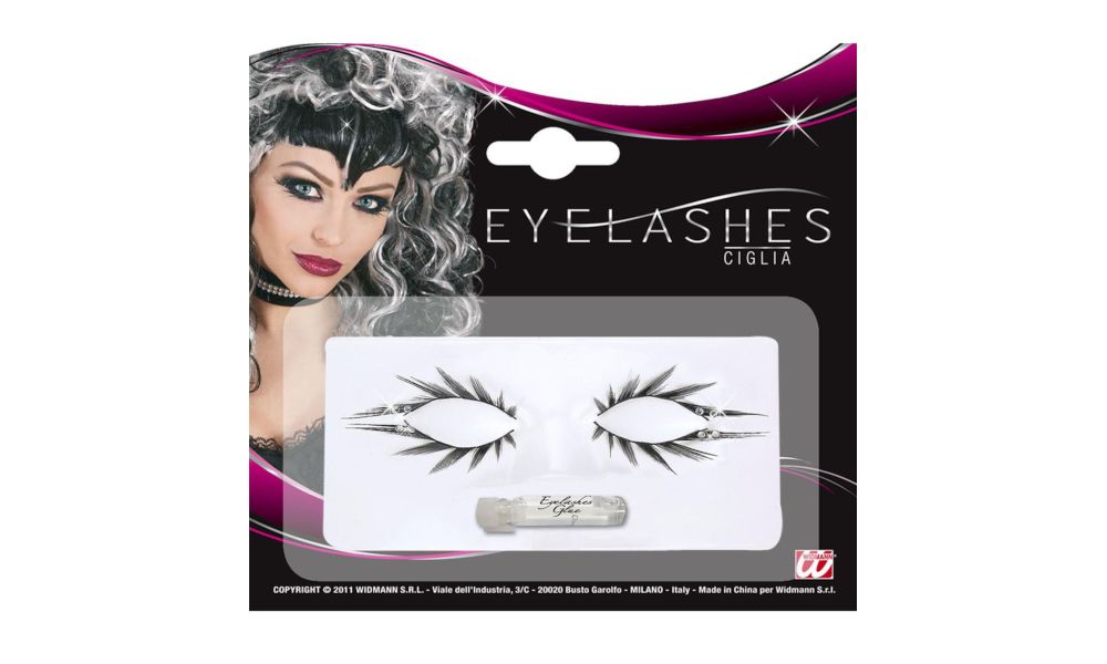 Pk 6 SETS OF UPPER & LOWER EYELASHES WITH STRASS