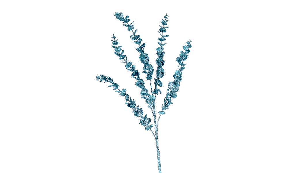 12/96-85cm Blue glittered branch