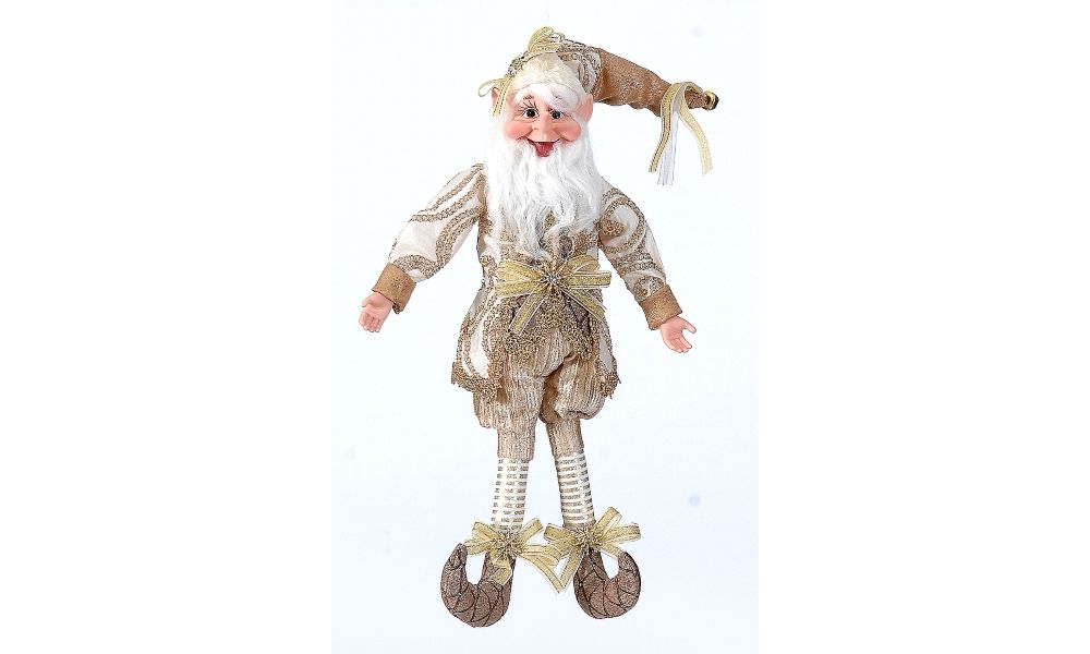 3/36-41cm Posable ivory/gold elf