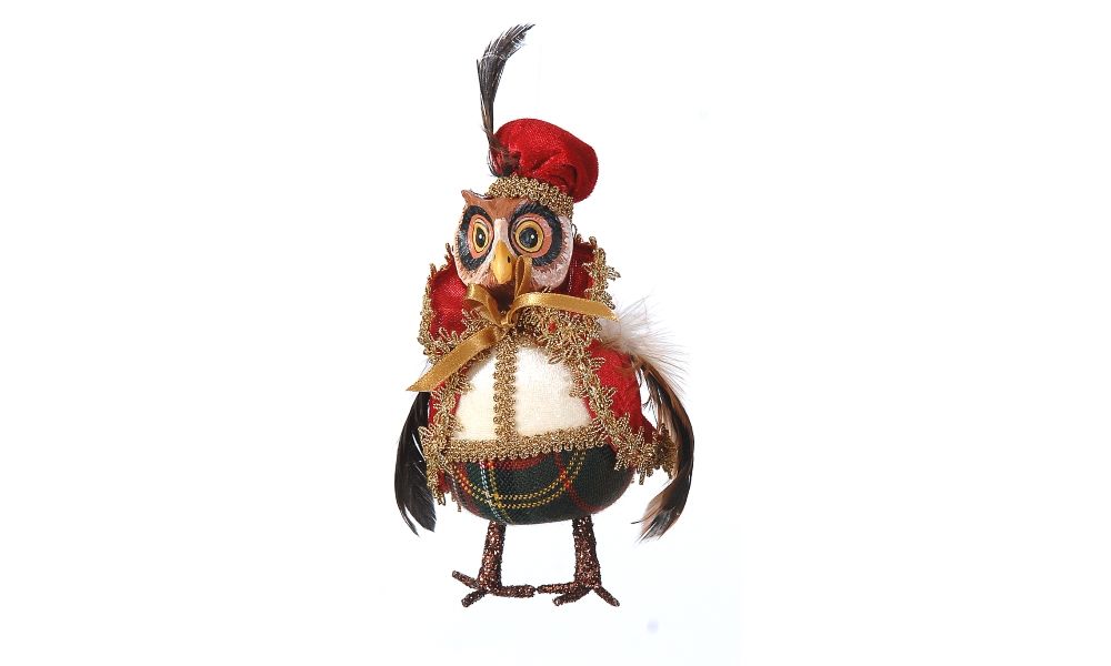 2/24-20cm Red/ivory owl