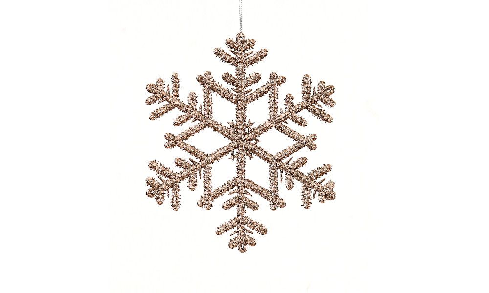 12/288-18cm glitter snowflake ornament 36-288