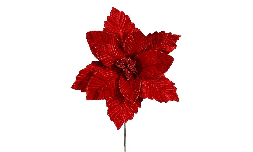 12/120-Red poinsetia 40x70cm