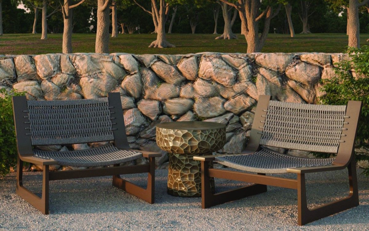 Cozumel Lounge Set Aλουμινίου 3-τεμαχίων