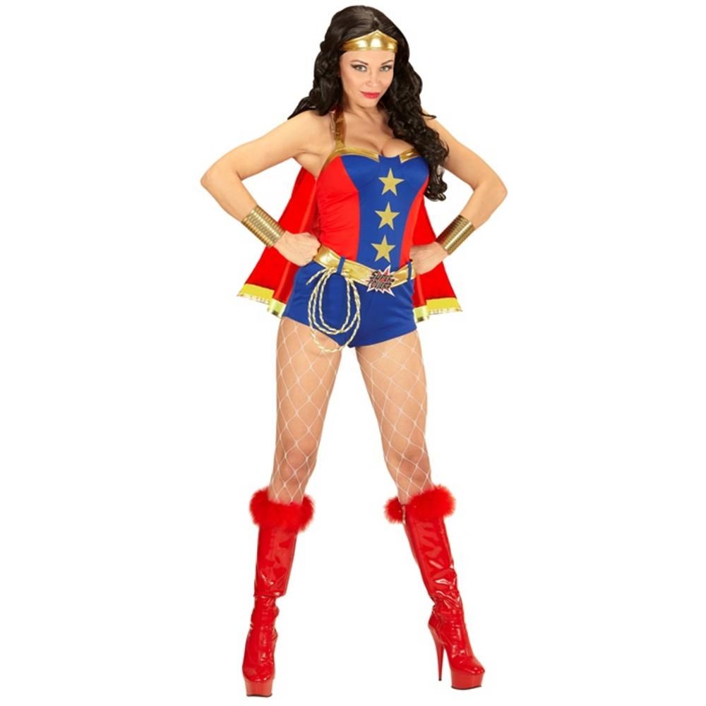 SUPER POWERS GIRL  (dress, belt, headpiece, cape)