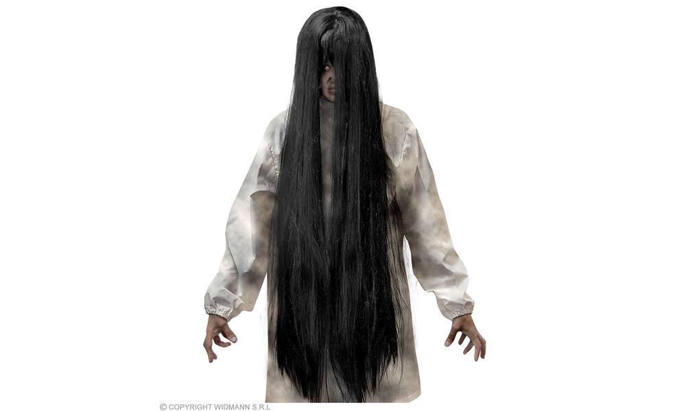 BLACK EVIL SPIRIT WIG 100 CM in polybag