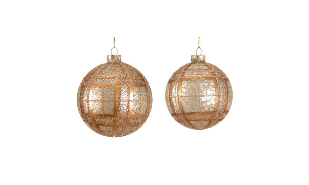 6/36 - 10CM mercury glass ball ornament