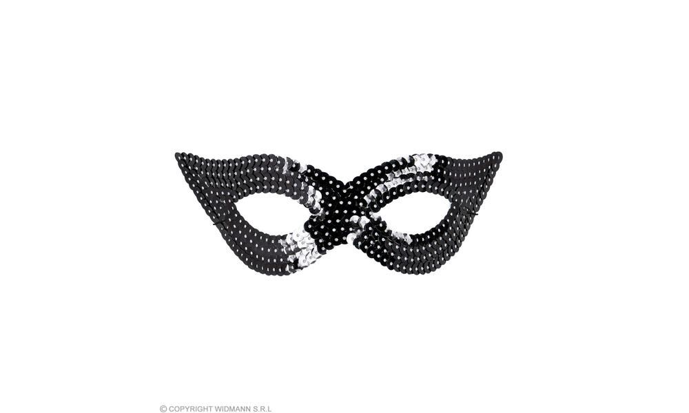 BLACK SEQUIN EYEMASK