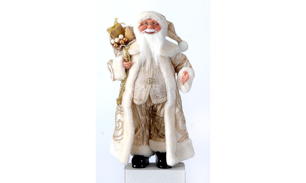 2/6-46cm Standing ivory Santa