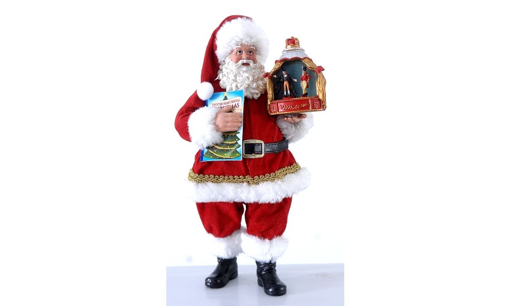 2/12 - 27,50CM Standing Santa Claus wth puppet show