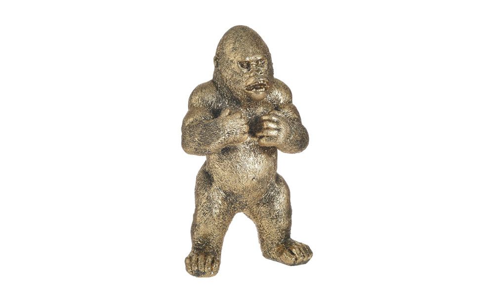 RESIN GOLD GORILLA