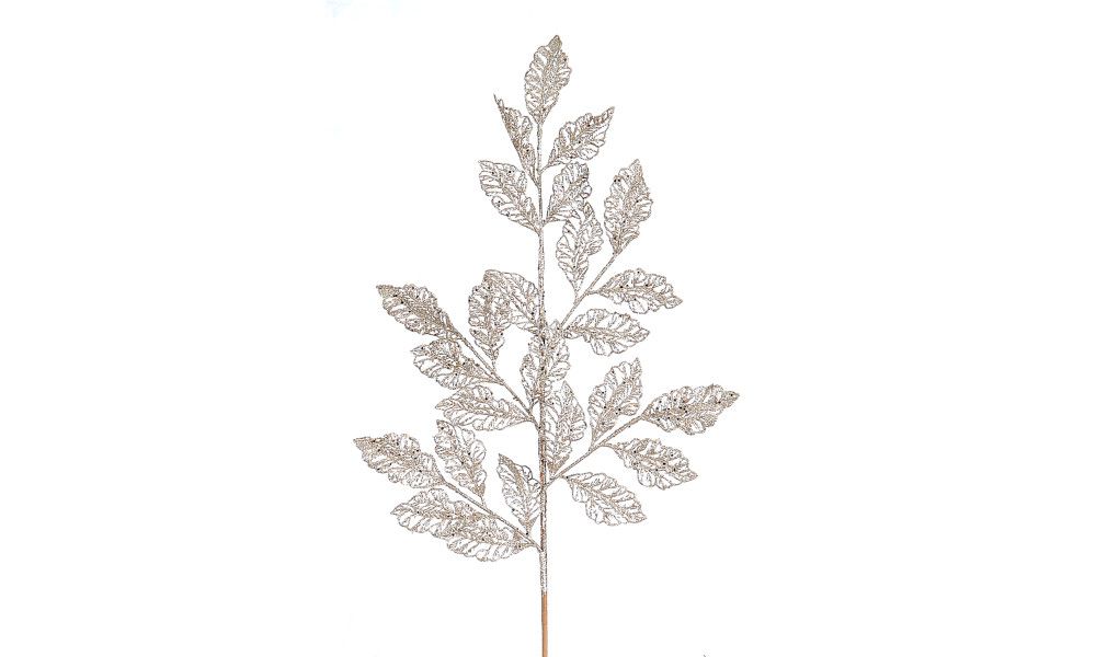 12/384-78cm Champagne glittered branch