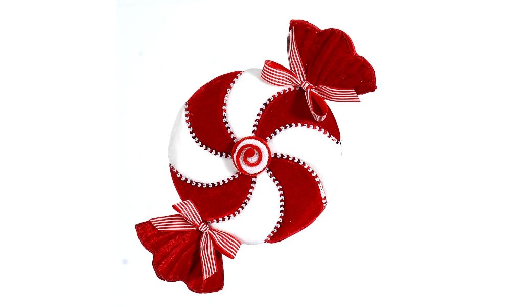 2/8-44cm Red/white candy hanging ornament