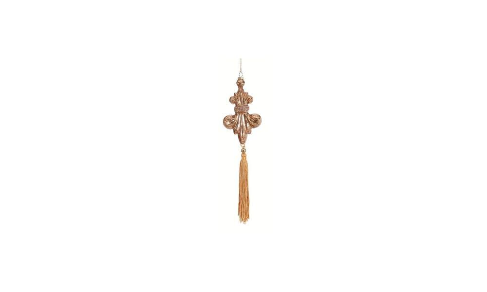 6/48 - 33CM copper glass ornament with tassel