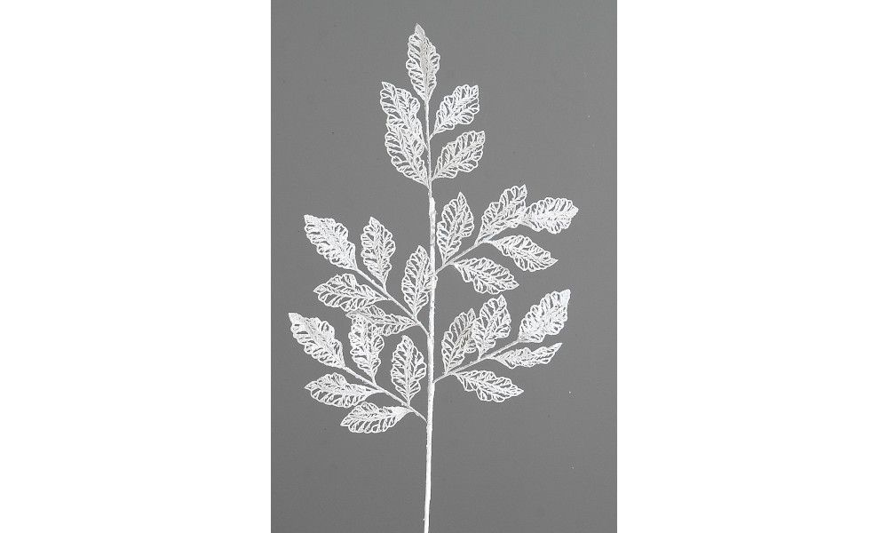 12/384-78cm White glittered branch