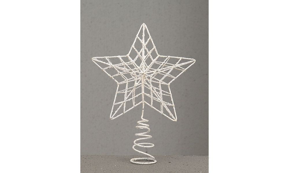 12/72-25cm white tree star top