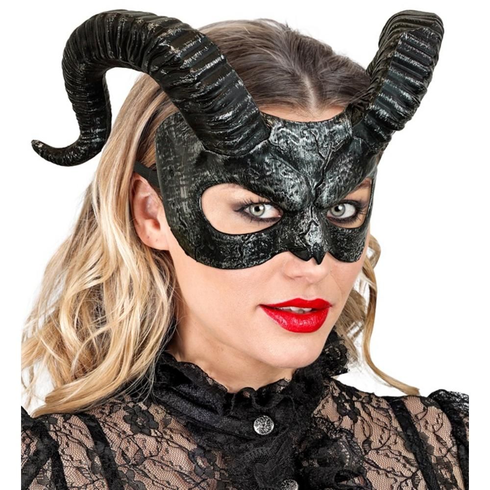 MASK WITH HORNS hard plastic