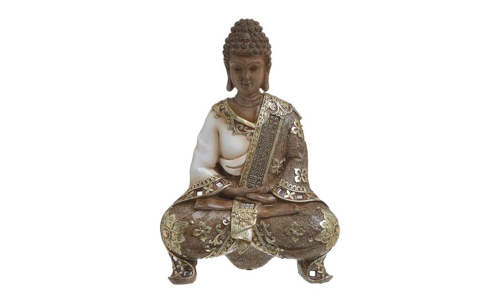 RESIN BUDDHA GOLDEN 20Χ10Χ29