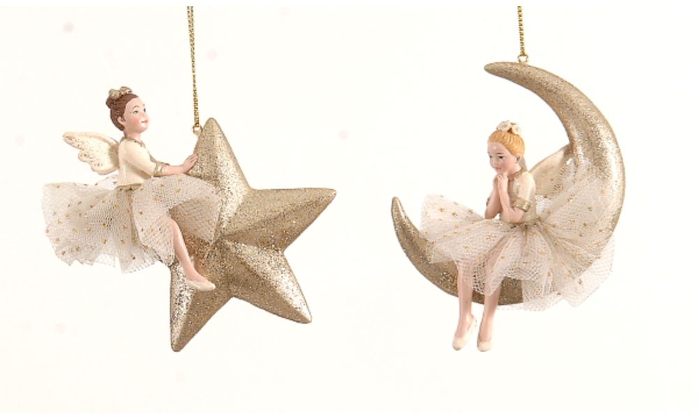 12/72-2Asst 11cm Fairy on Moon and Star