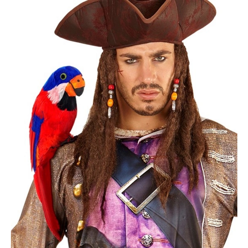 Red  FEATHERED PARROT